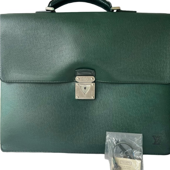- LV Green Briefcase - Picture 3 of 12